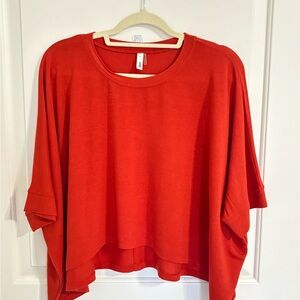 NWOT GLAM Women's Rusty Red Top